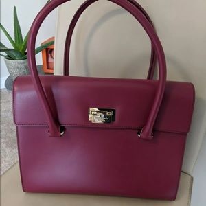 Kate Spade Leather Raspberry Bag